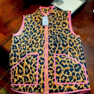 JCrew Crew Cuts leopard print vest, new with tags